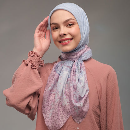 Shafira Medisa Printed Scarf | Hijab Segi Empat Motif