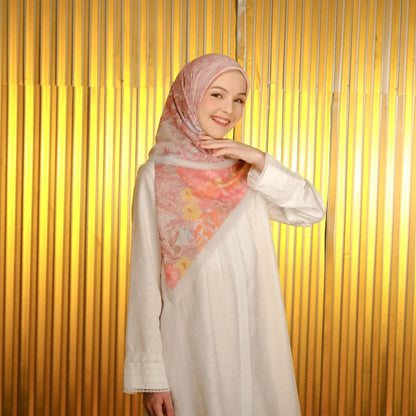 Shafira - Argan Tree Printed Scarf | Hijab Segi Empat Motif