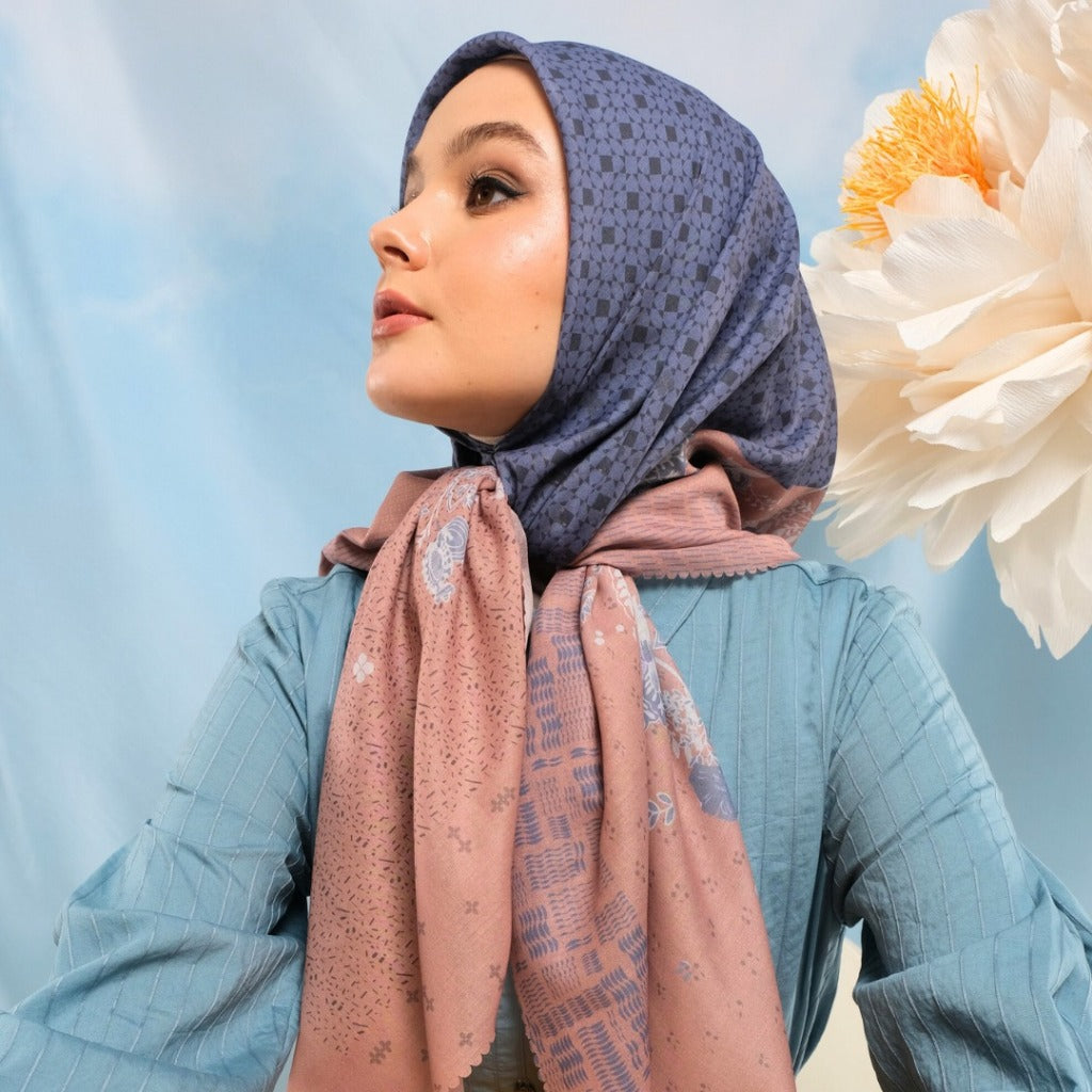 Shafira Arunika Scarf Printed | Hijab Kerudung Segi Empat Motif