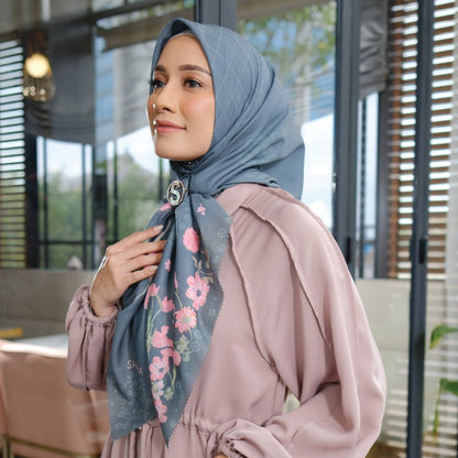 Shafira Ghadira Scarf Printed | Hijab Kerudung Segi Empat Motif