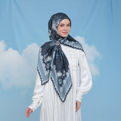 Arabella Printed Scarf | Hijab Kerudung Segi Empat Motif