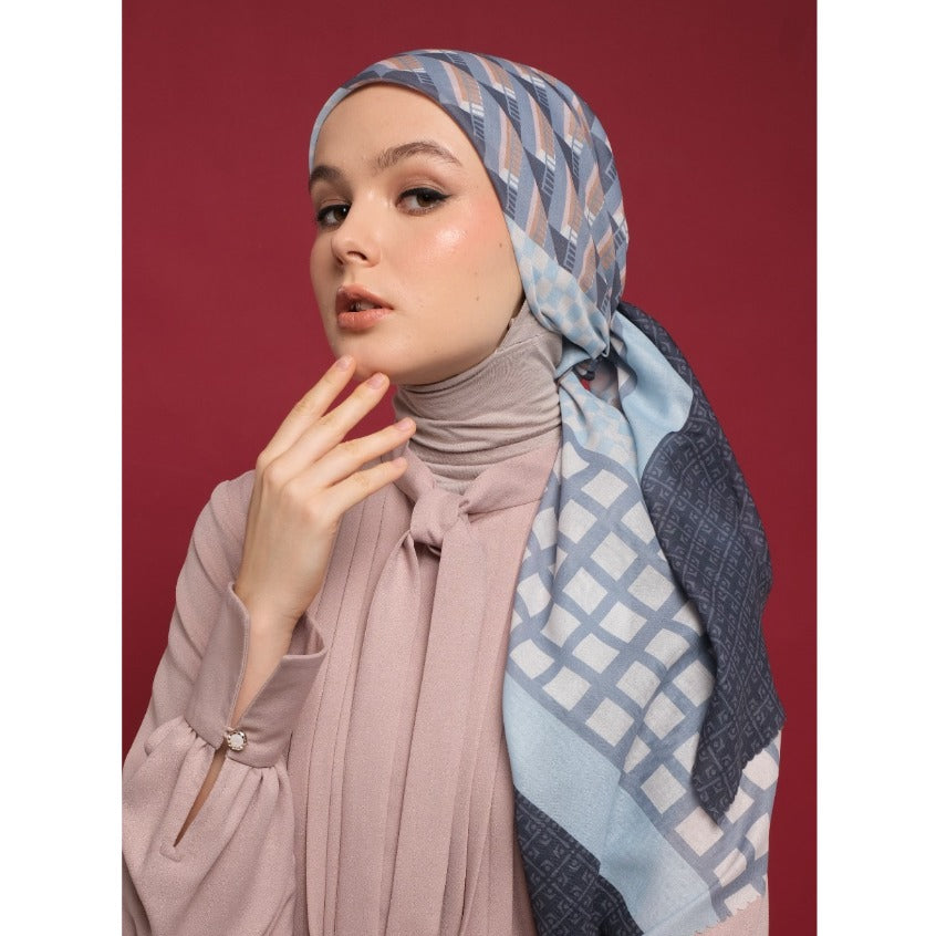 Shafira Meredith Scarf Printed | Hijab Kerudung Segi Empat Motif