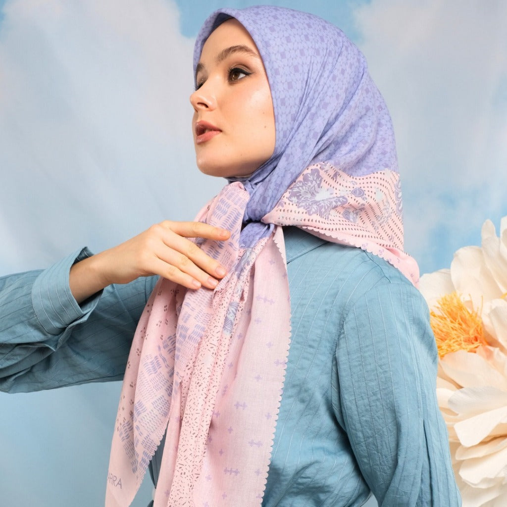 Shafira Arunika Scarf Printed | Hijab Kerudung Segi Empat Motif