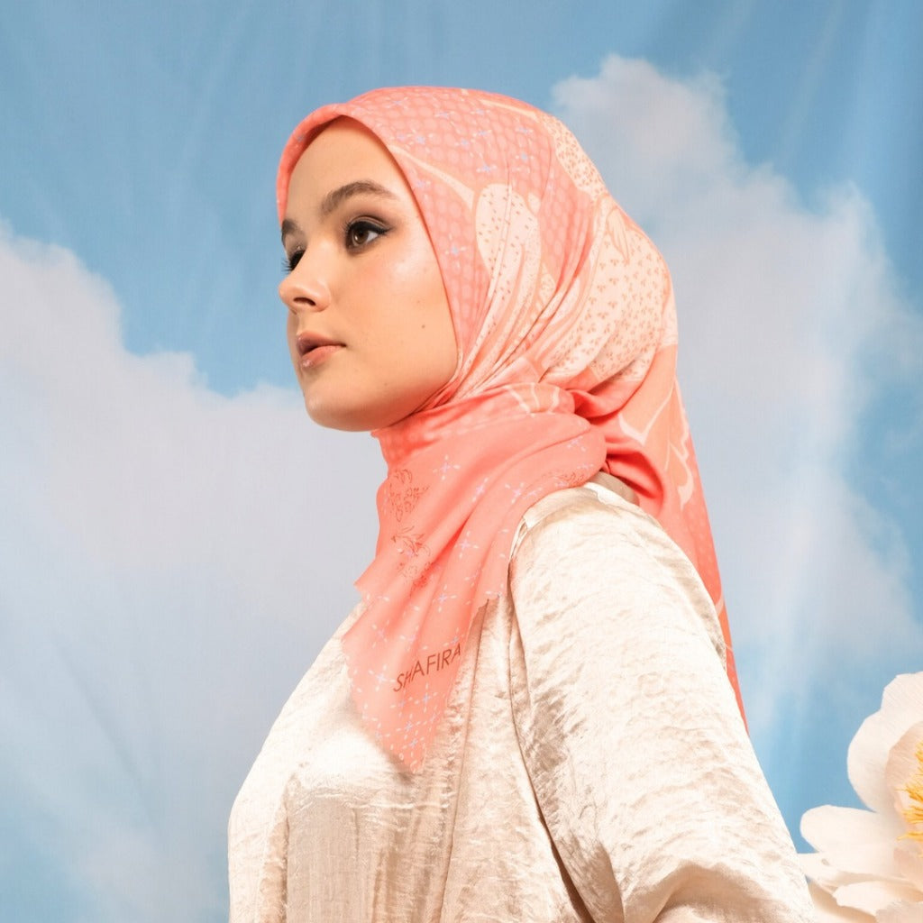 Shafira Renjana Scarf Printed | Hijab Kerudung Segi Empat Motif