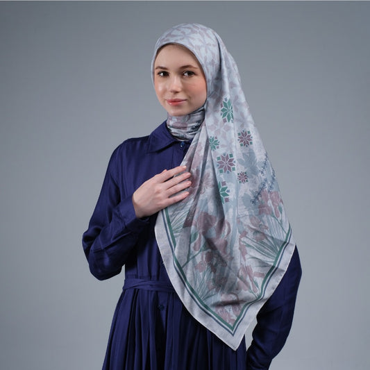 Shafira | Catalina Scarf Printed | Hijab Kerudung Segi Empat Motif