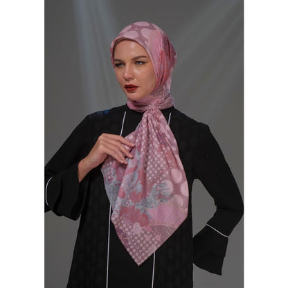 Shafira Nessie Printed Scarf | Hijab Kerudung Segi Empat Motif | Pre Order