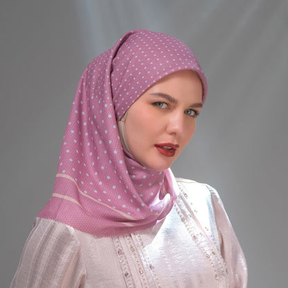 Shafira Corvina Printed Scarf | Hijab Kerudung Segi Empat Motif