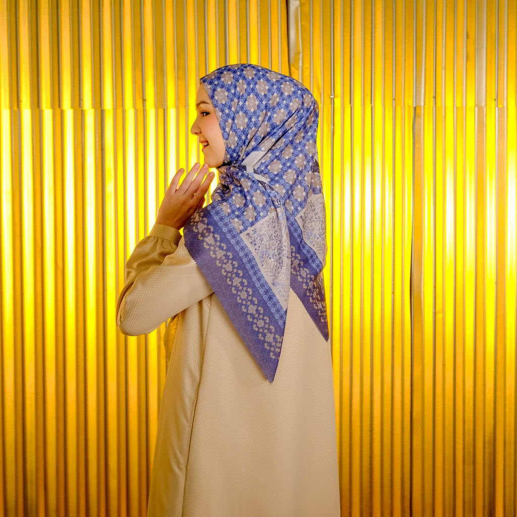 Shafira Lenara Scarf Printed | Hijab Kerudung Segi Empat Motif