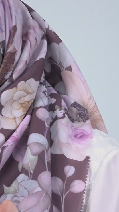 Shafira Izara Printed Scarf | Hijab Segi Empat Motif