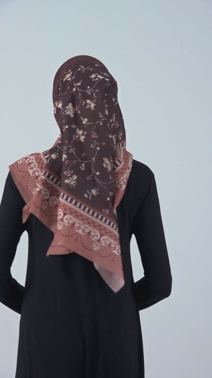 Shafira - Merchi Printed Scarf | Hijab Segi Empat Motif