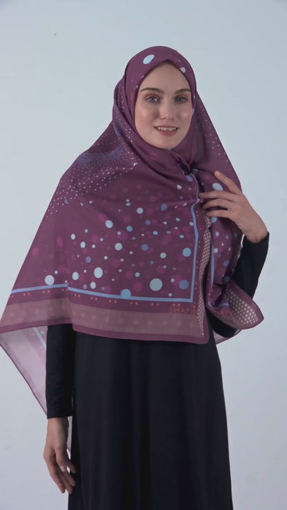 Shafira Paola Printed Scarf | Hijab Kerudung Segi Empat Motif