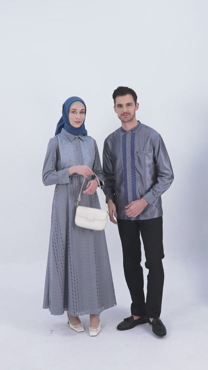 Shafira - Delmar Menswear - Blue | Koko Tangan Panjang Pria