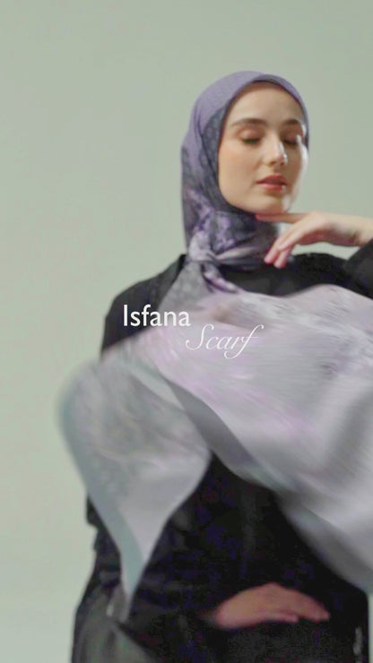 Shafira Isfana Printed Scarf | Hijab Kerudung Segi Empat Motif