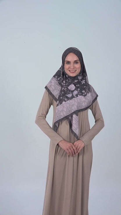 Shafira Rocha Scarf Printed | Hijab Kerudung Segi Empat Motif